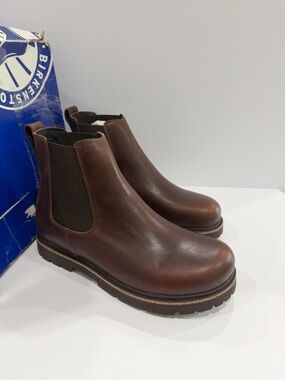 Birkenstock Highwood Slip-On Leather Men’s Chelsea Boots - Chocolate